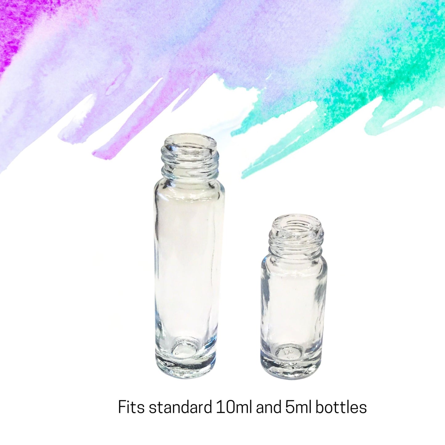 Rainbow Fluorite Gemstone Rollerball | Focus & Clarity | Fits 5ml and 10ml Roller Bottles