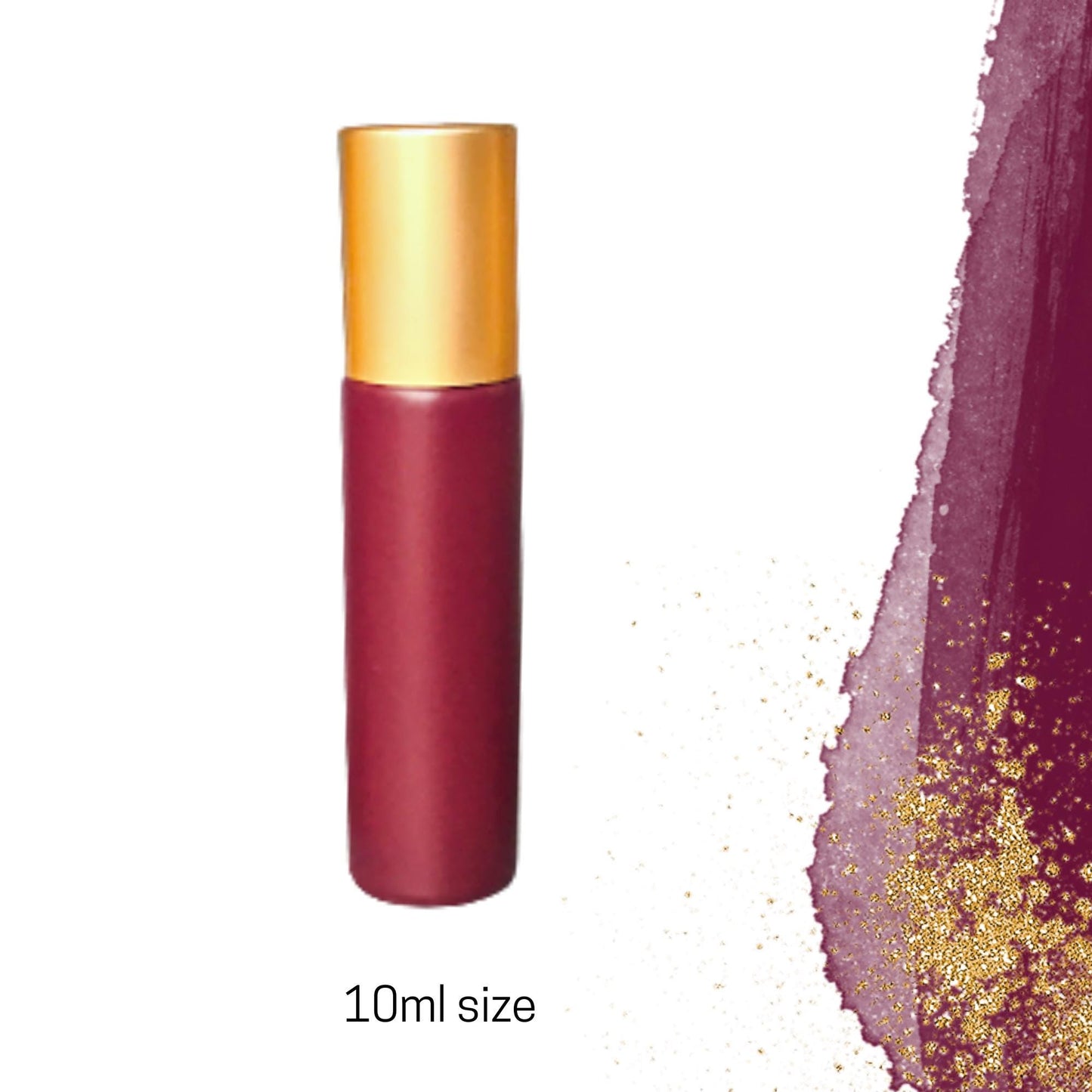 Classic Wine Red Glass Gemstone Roller Bottle • Classic Collection • Crystal Rollerball • 49 Gemstone Choices • 10m
