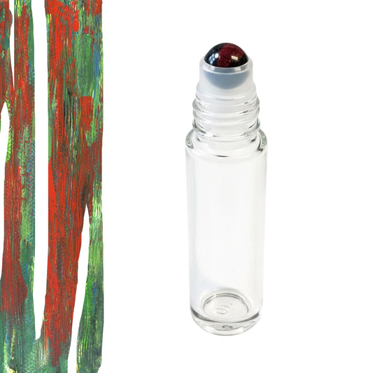 African Bloodstone Gemstone Roller Bottle, Strength & Vitality, Crystal Rollerball, 5ml or 10ml