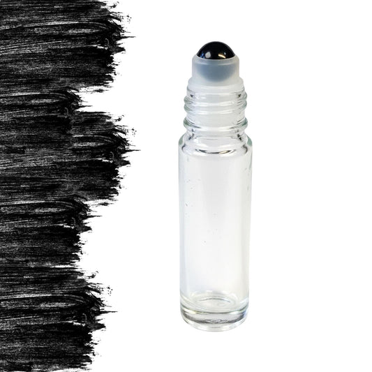 Black Tourmaline Gemstone Roller Bottle, Grounding & Protection,  Crystal Rollerball, 5ml or 10ml