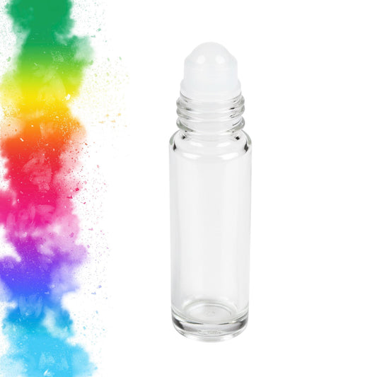 Clear Quartz Gemstone Roller Bottle, Clarity & Balance, Crystal Rollerball, 5ml or 10ml