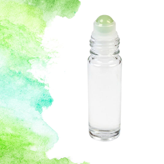 Green Fluorite Gemstone Roller Bottle, Focus & Balance, Crystal Rollerball, 5ml or 10ml