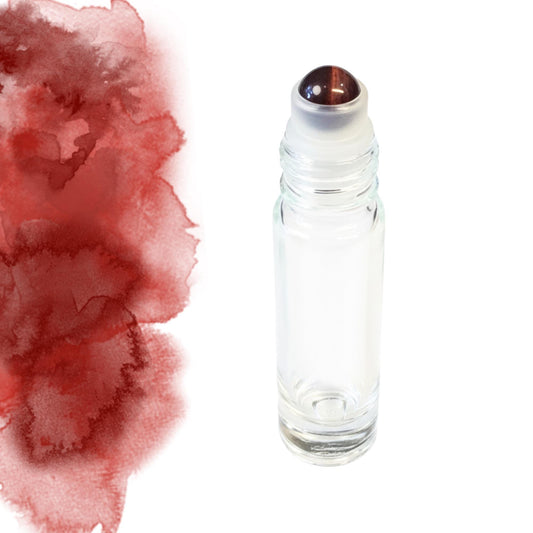 Red Tiger Eye Gemstone Roller Bottle, Confidence & Courage, Crystal Rollerball, 5ml or 10ml