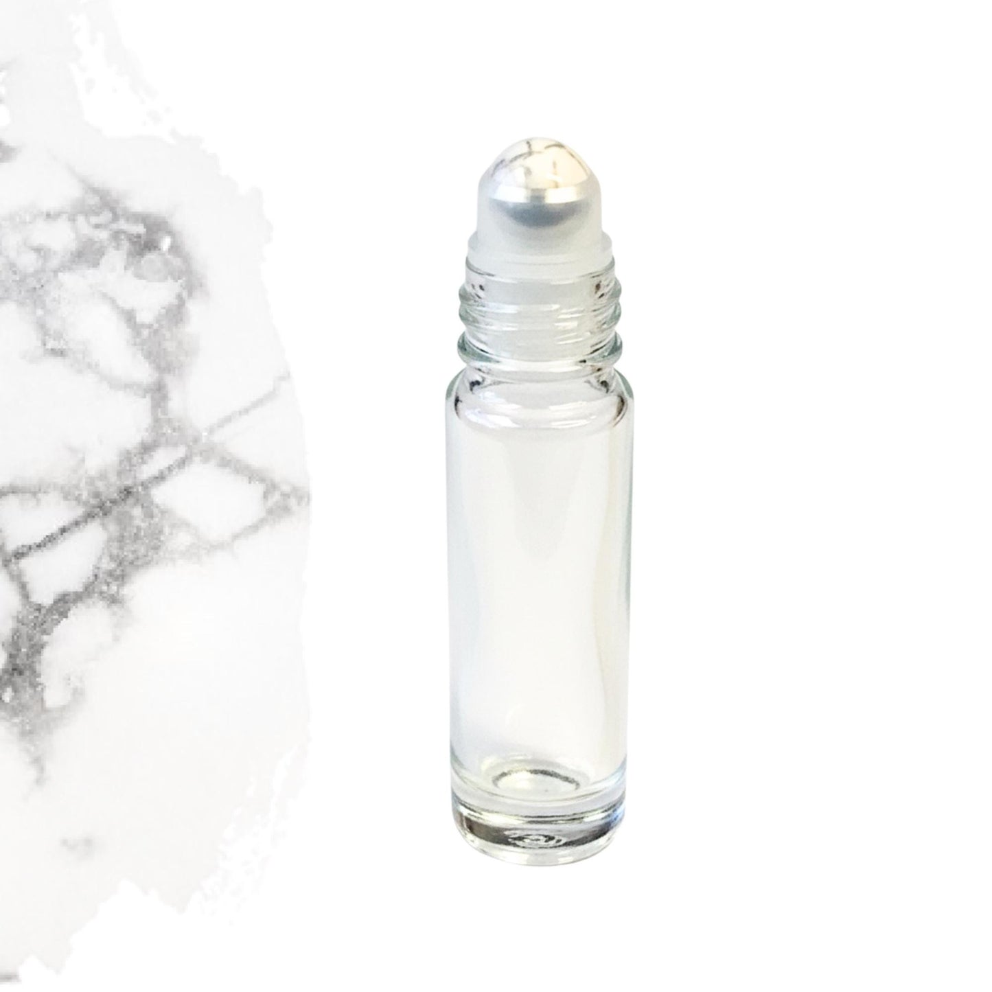 Howlite Gemstone Roller Bottle, Calm & Patience,  Crystal Rollerball, 5ml or 10ml