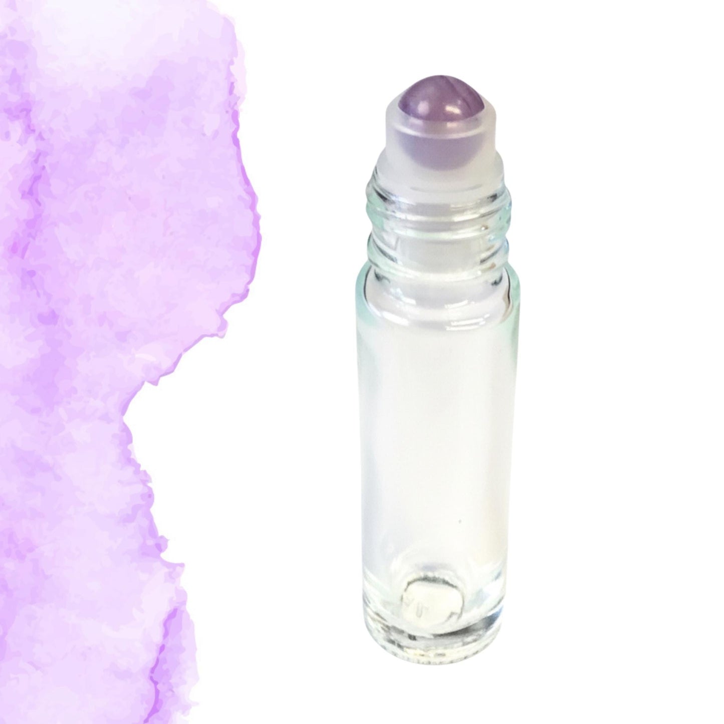 Amethyst Gemstone Roller Bottle, Calm & Clarity, Crystal Rollerball, 5ml or 10ml