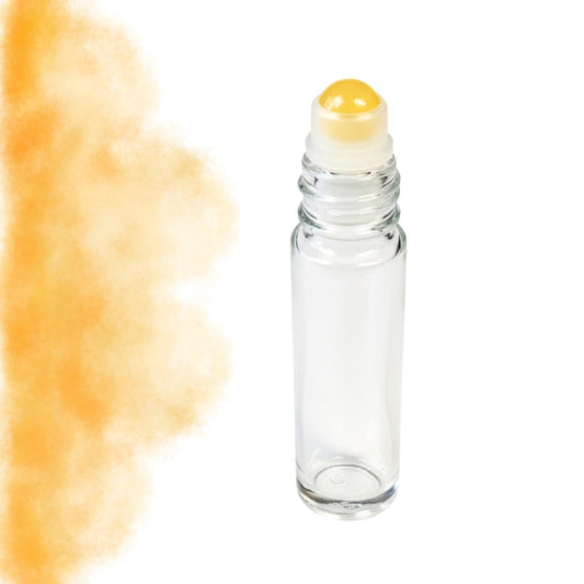 Orange Calcite Gemstone Roller Bottle, Energy & Creativity, Crystal Rollerball, 5ml or 10ml