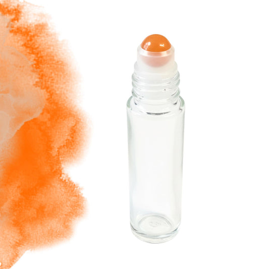 Red Aventurine Gemstone Roller Bottle, Motivation & Vitality, Crystal Rollerball, 5ml or 10ml