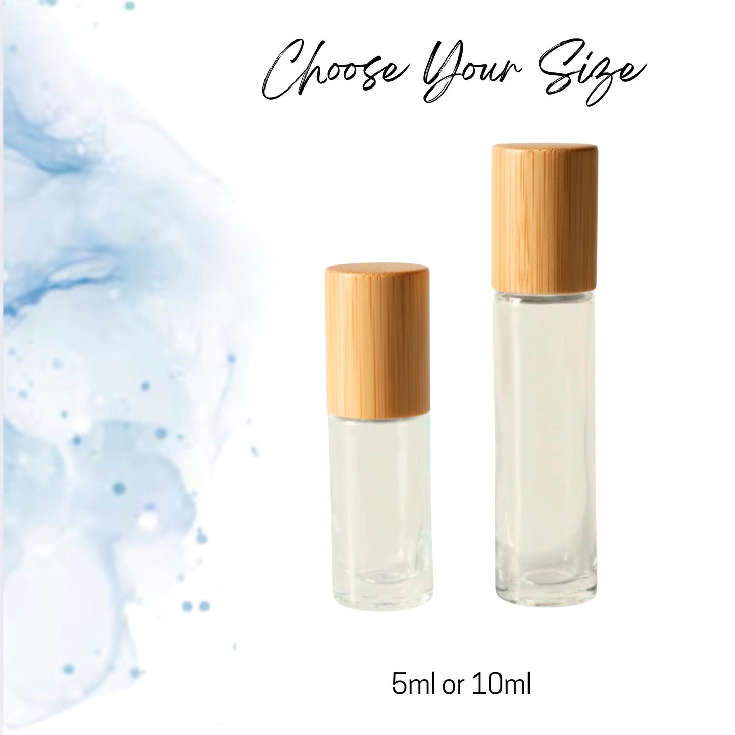 Blue Lace Agate Gemstone Roller Bottle, Calm & Communication, Crystal Rollerbal, 5ml or 10ml
