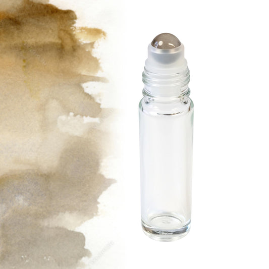 Smokey Quartz Gemstone Roller Bottle, Grounding & Protection, Crystal Rollerball, 5ml or 10ml
