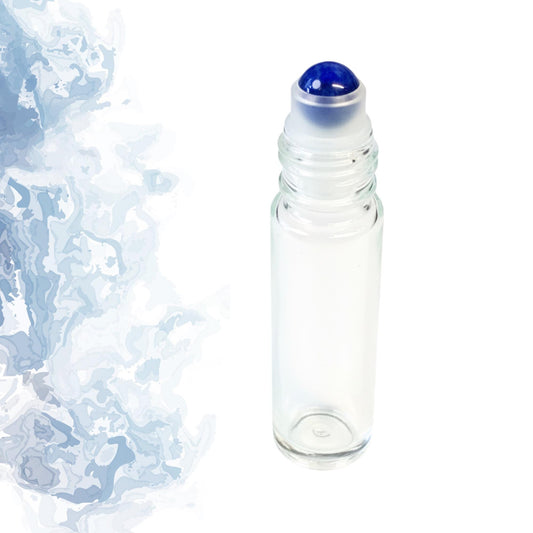 Sodalite Gemstone Roller Bottle, Clarity & Insight, Crystal Rollerball, 5ml or 10ml