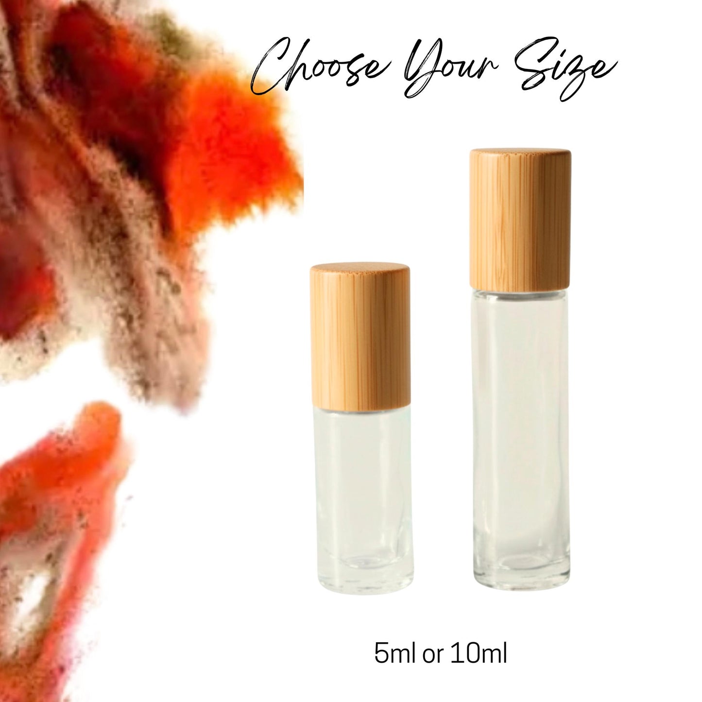 Brecciated Jasper Gemstone Roller Bottle, Strength & Stability, Crystal Rollerball, 5ml or 10ml