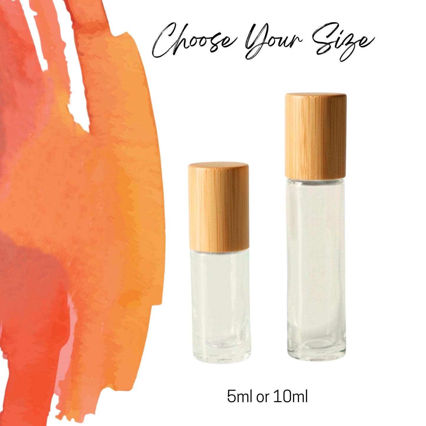 Carnelian Gemstone Roller Bottle, Motivation & Confidence, Crystal Rollerball, 5ml or 10ml