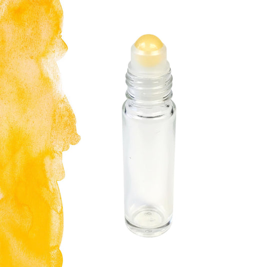 Topaz Gemstone Roller Bottle, Clarity & Confidence, Crystal Rollerball, 5ml or 10ml