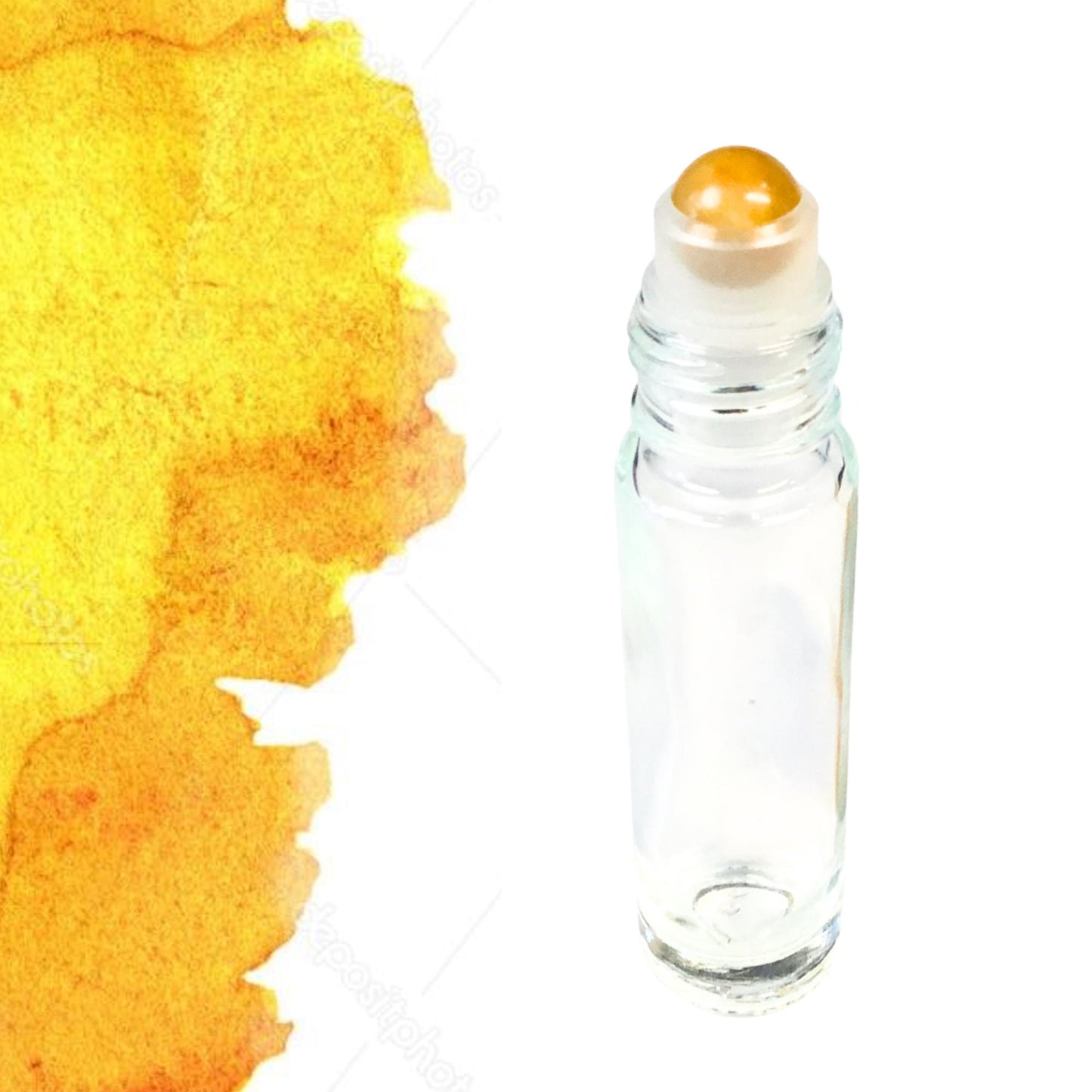 Yellow Jade Gemstone Roller Bottle, Joy & Confidence, Crystal Rollerball, 5ml or 10ml
