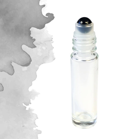 Black Obsidian Gemstone Roller Bottle, Grounding & Protection, Crystal Rollerball, 5ml or 10ml
