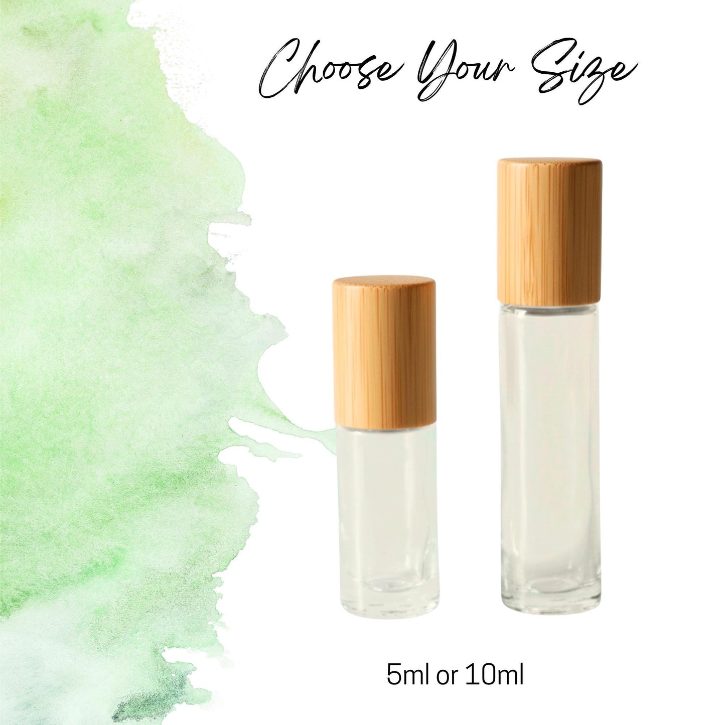 Green Aventurine Gemstone Roller Bottle, Luck & Growth, Crystal Rollerball, 5ml or 10ml
