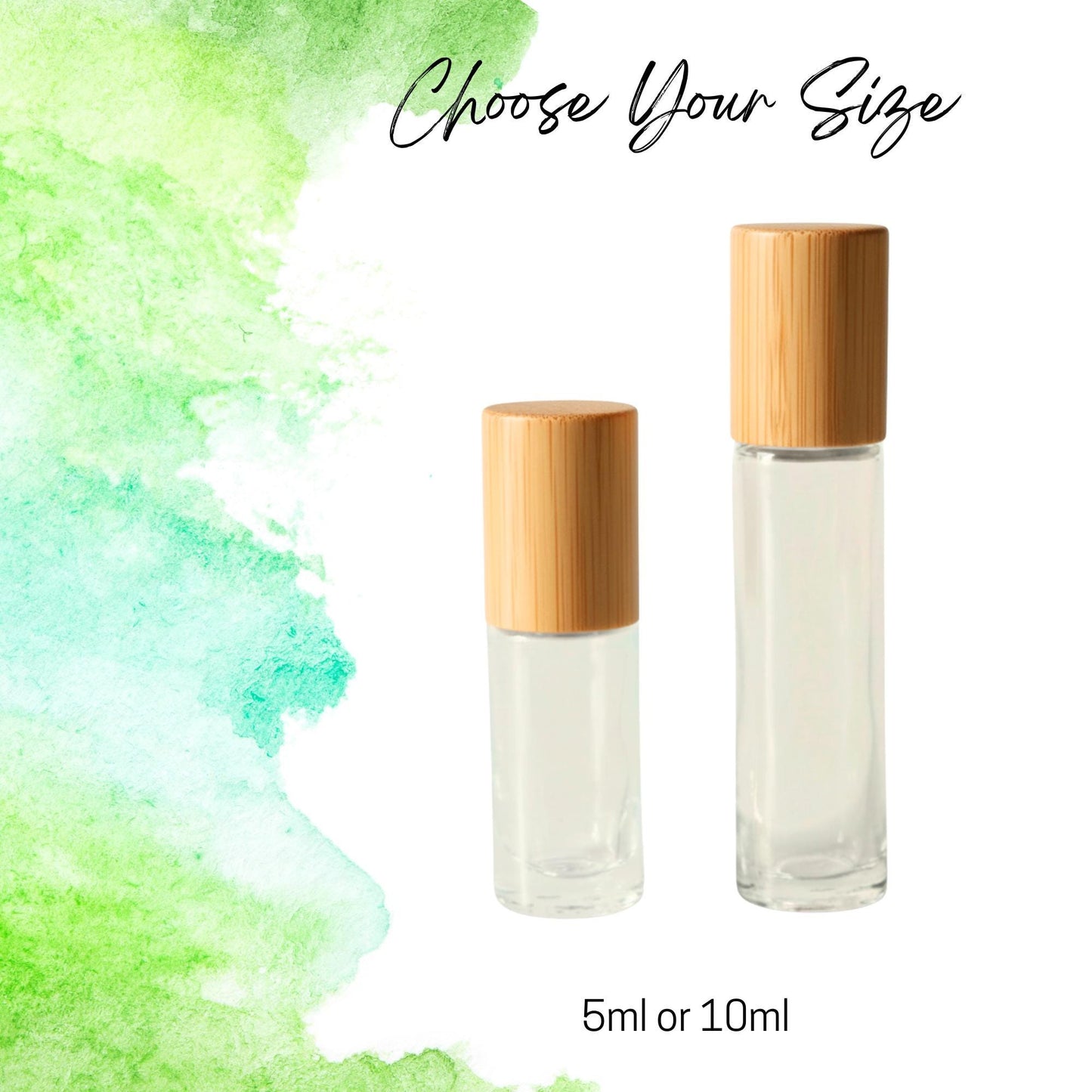 Green Fluorite Gemstone Roller Bottle, Focus & Balance, Crystal Rollerball, 5ml or 10ml