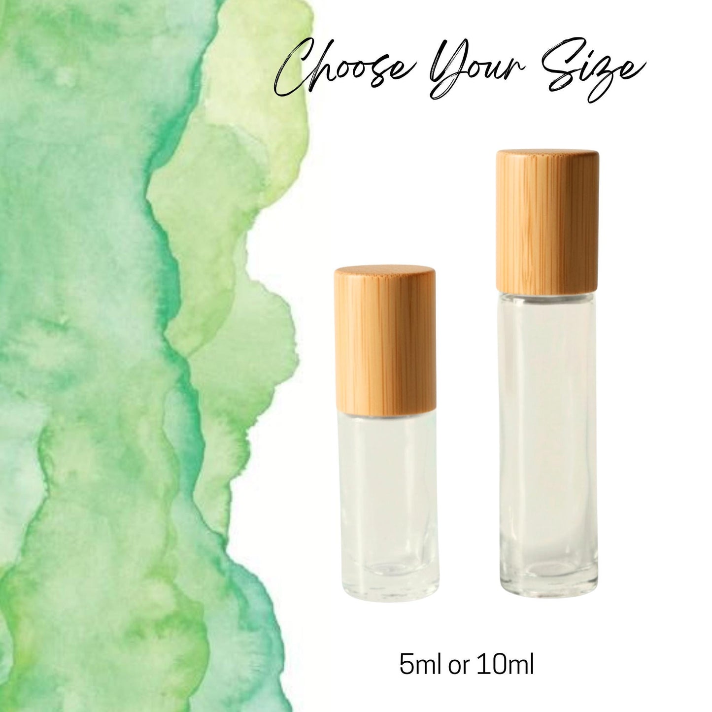 Green Jade Gemstone Roller Bottle, Peace & Harmony, Crystal Rollerball, 5ml or 10ml
