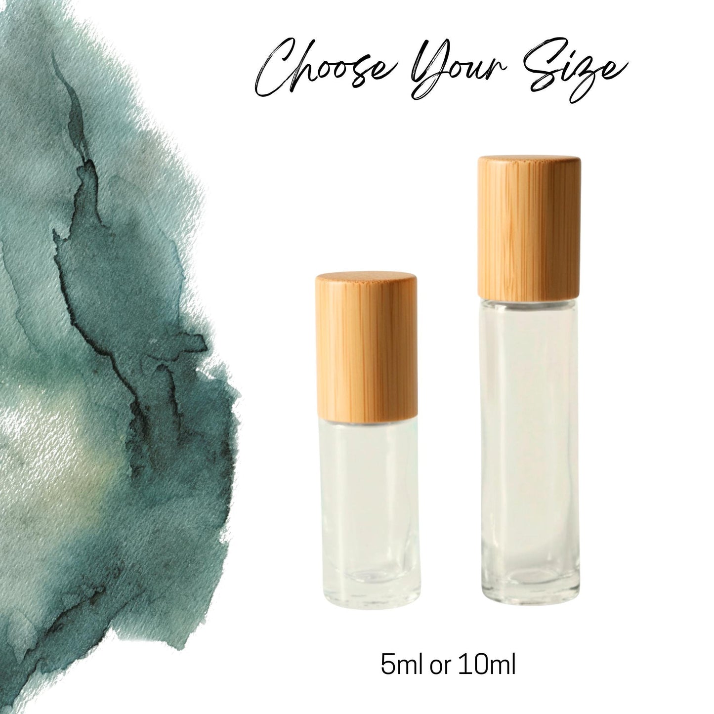 Moss Agate Gemstone Roller Bottle, Growth & Renewal, Crystal Rollerball, 5ml or 10ml