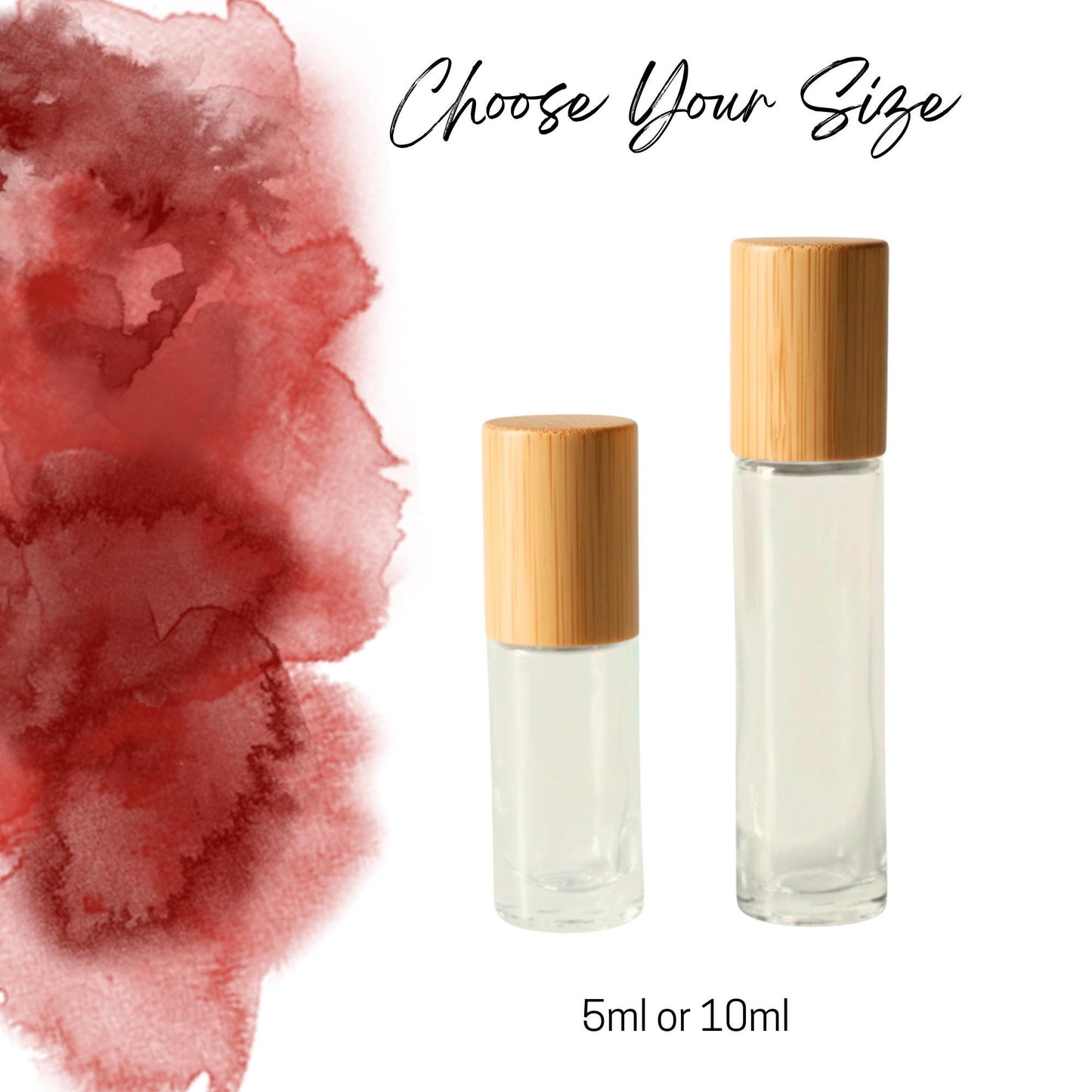 Red Tiger Eye Gemstone Roller Bottle, Confidence & Courage, Crystal Rollerball, 5ml or 10ml