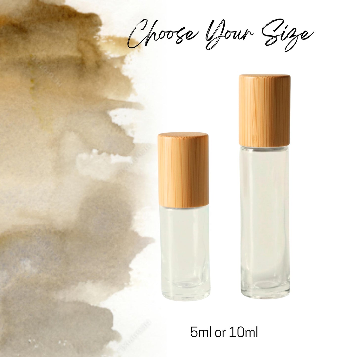 Smokey Quartz Gemstone Roller Bottle, Grounding & Protection, Crystal Rollerball, 5ml or 10ml