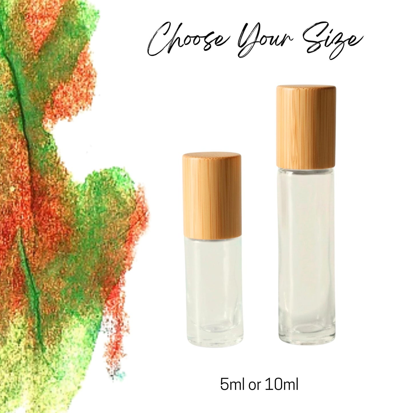 Unakite Gemstone Roller Bottle, Emotional Balance & Growth, Crystal Rollerball, 5ml or 10ml