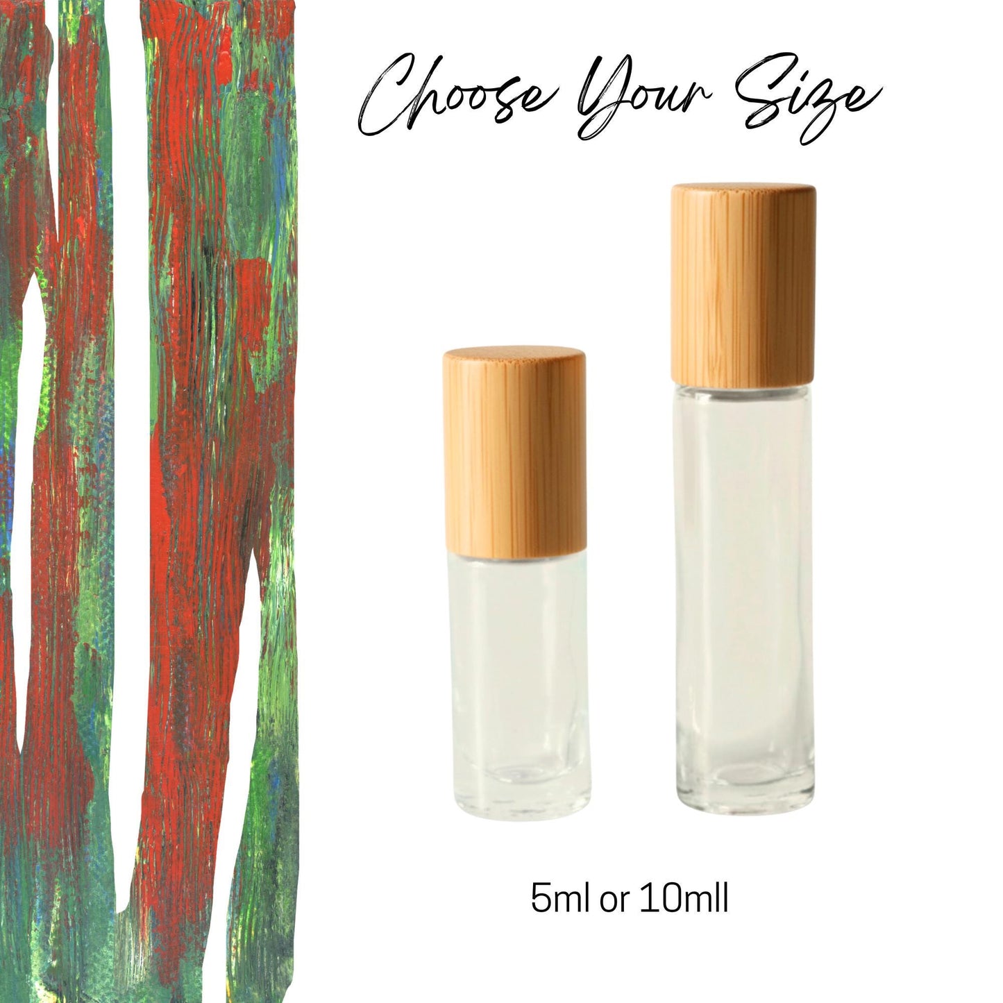 African Bloodstone Gemstone Roller Bottle, Strength & Vitality, Crystal Rollerball, 5ml or 10ml