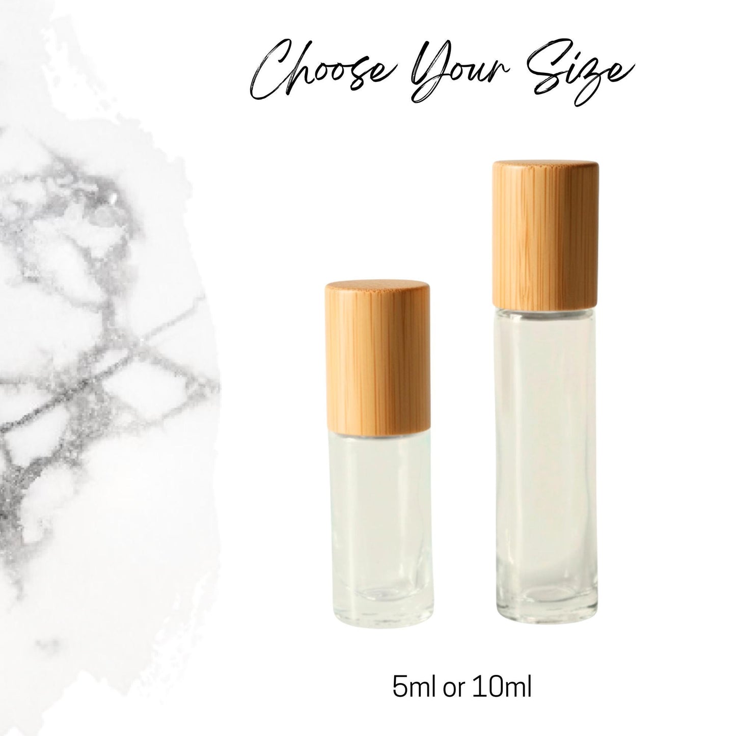Howlite Gemstone Roller Bottle, Calm & Patience,  Crystal Rollerball, 5ml or 10ml
