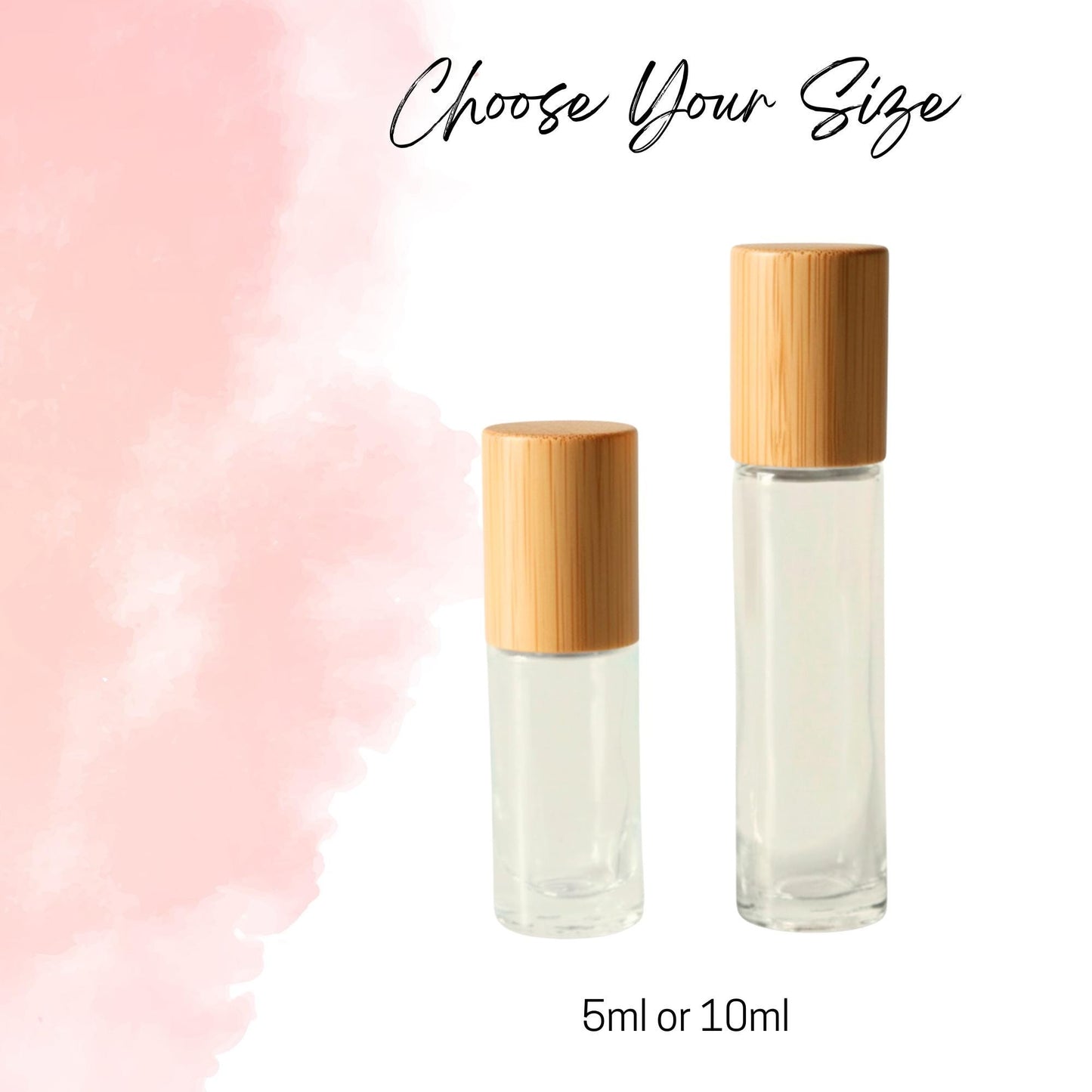 Rose Quartz Gemstone Roller Bottle, Love & Self-Care, Crystal Rollerball, 5ml or 10ml