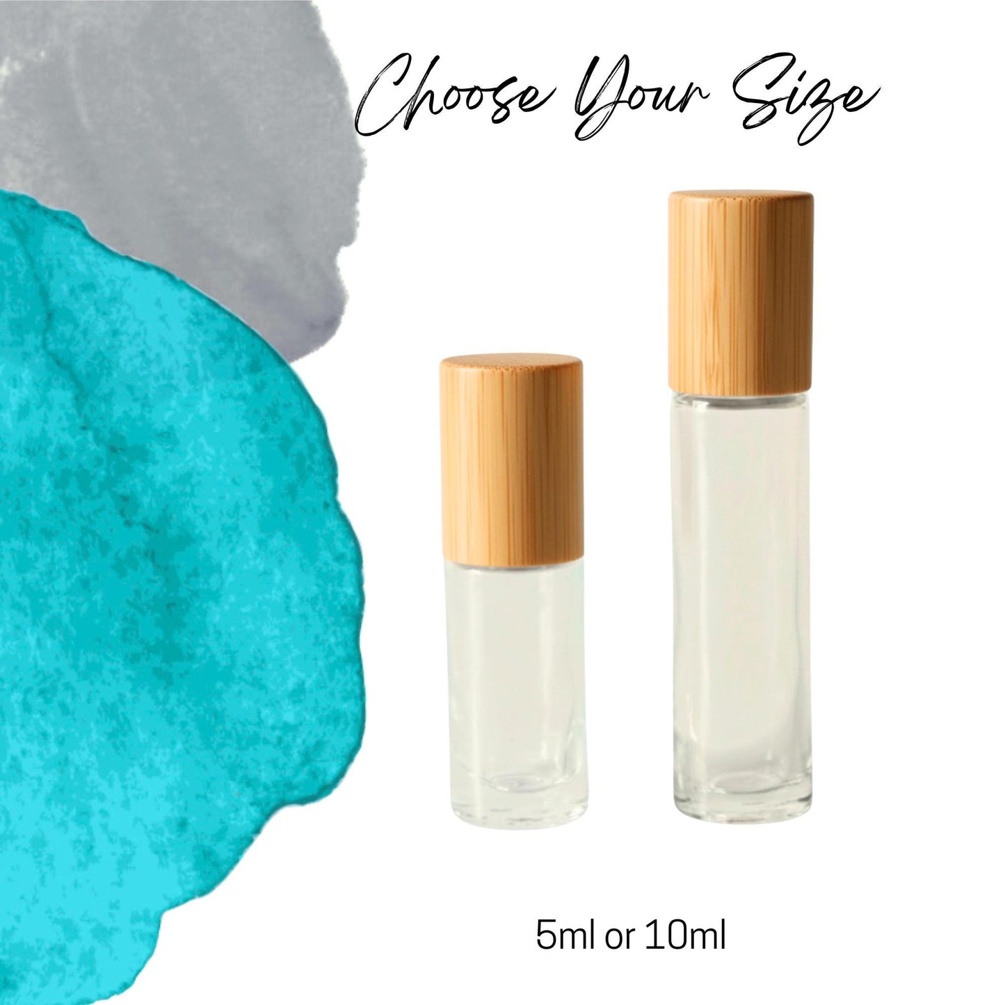 Turquoise Howlite Gemstone Roller Bottle, Calm & Communication, Crystal Rollerball, 5ml or 10ml