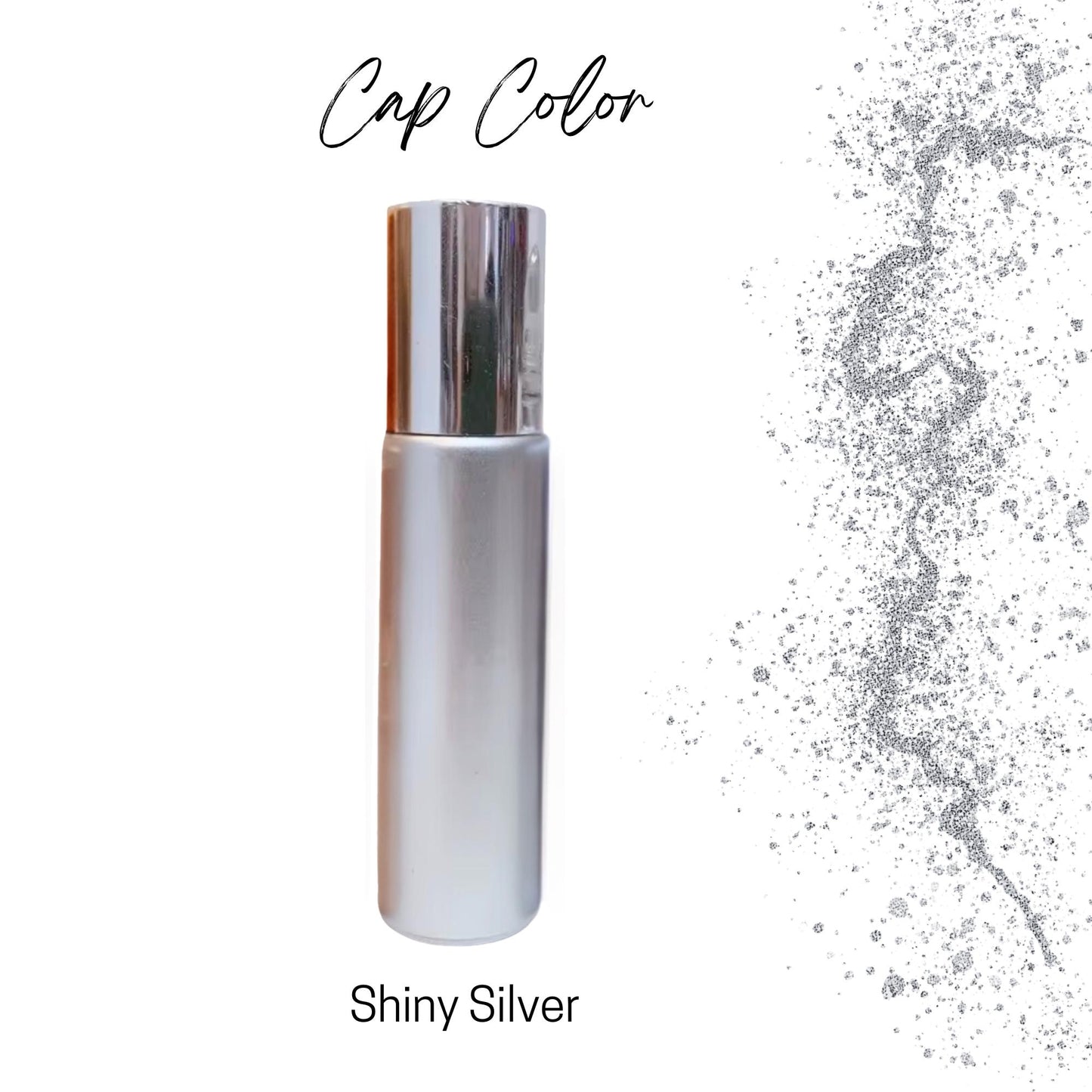 Soft Silver Glass Roller Bottle • 10ml Essential Oil Roller • Stainless or Glass Rollerball • Refillable • Single or Set Options