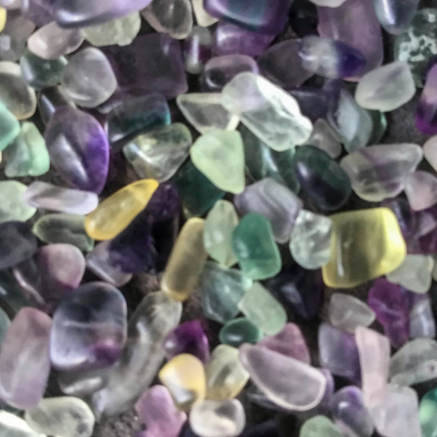 RAINBOW FLUORITE Chips - 3-7mm - 1, 2, 4, 8 oz Crystal Chips - Gemstone Chips - Roller Bottle Chips - Healing Crystals - Arts & Crafts