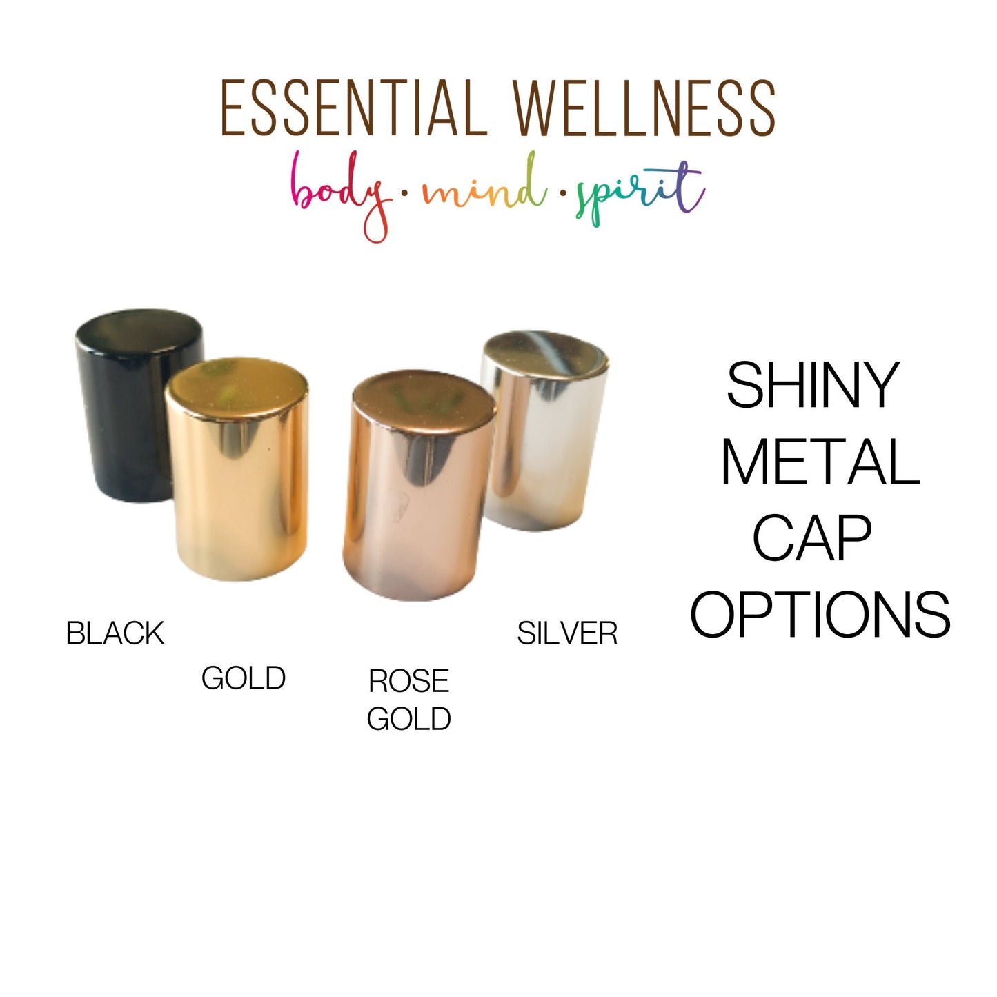 FOREST GREEN Roller Bottles - Single or Set - 10 ml Matte Glass Roll On - Choice of Cap Color & Gemstone, Stainless or Glass Rollerball