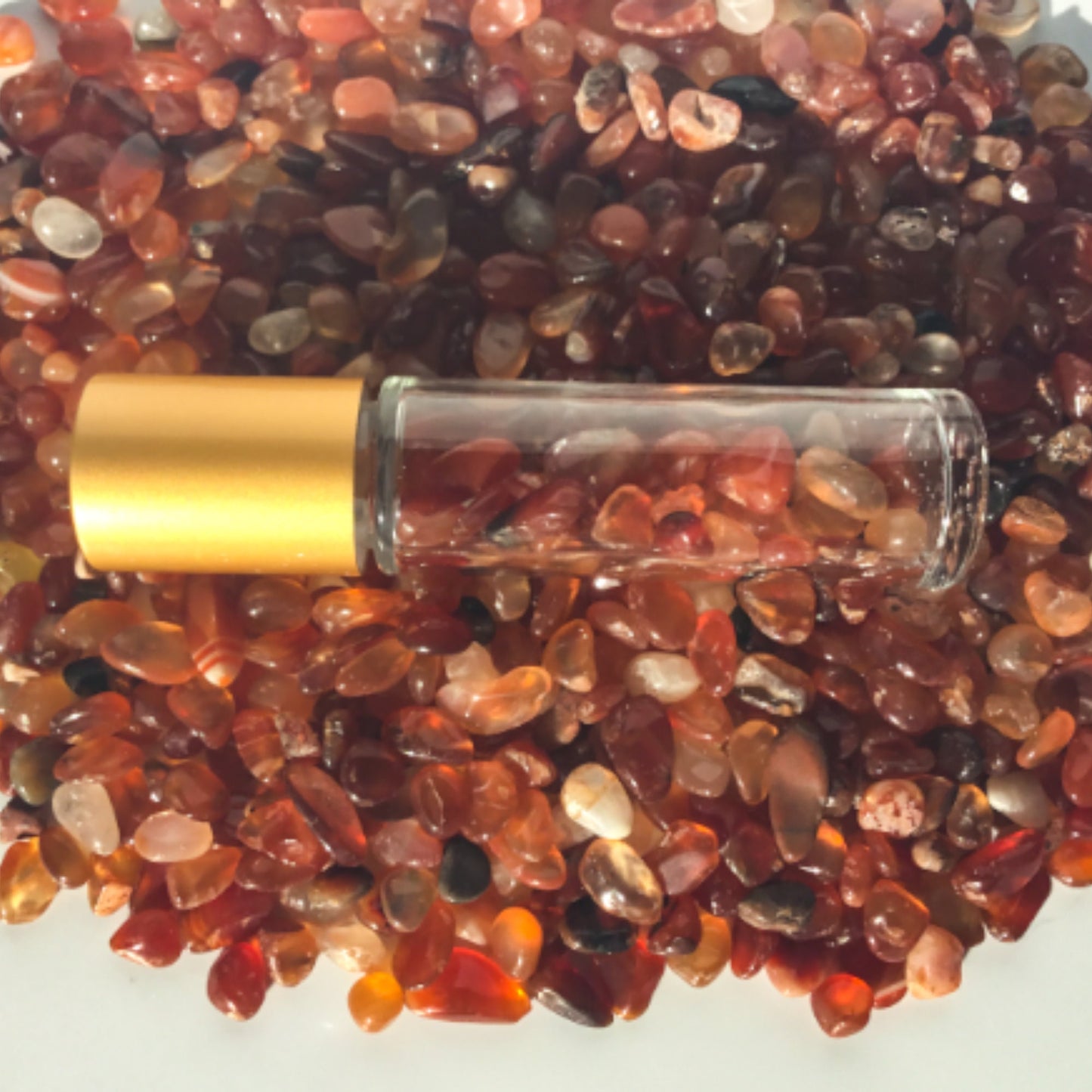 CARNELIAN Chips - 5-7mm - 1, 2, 4, 8 oz - Crystal Chips - Gemstone Chips - Roller Bottle Chips - Healing Crystals - Arts & Crafts