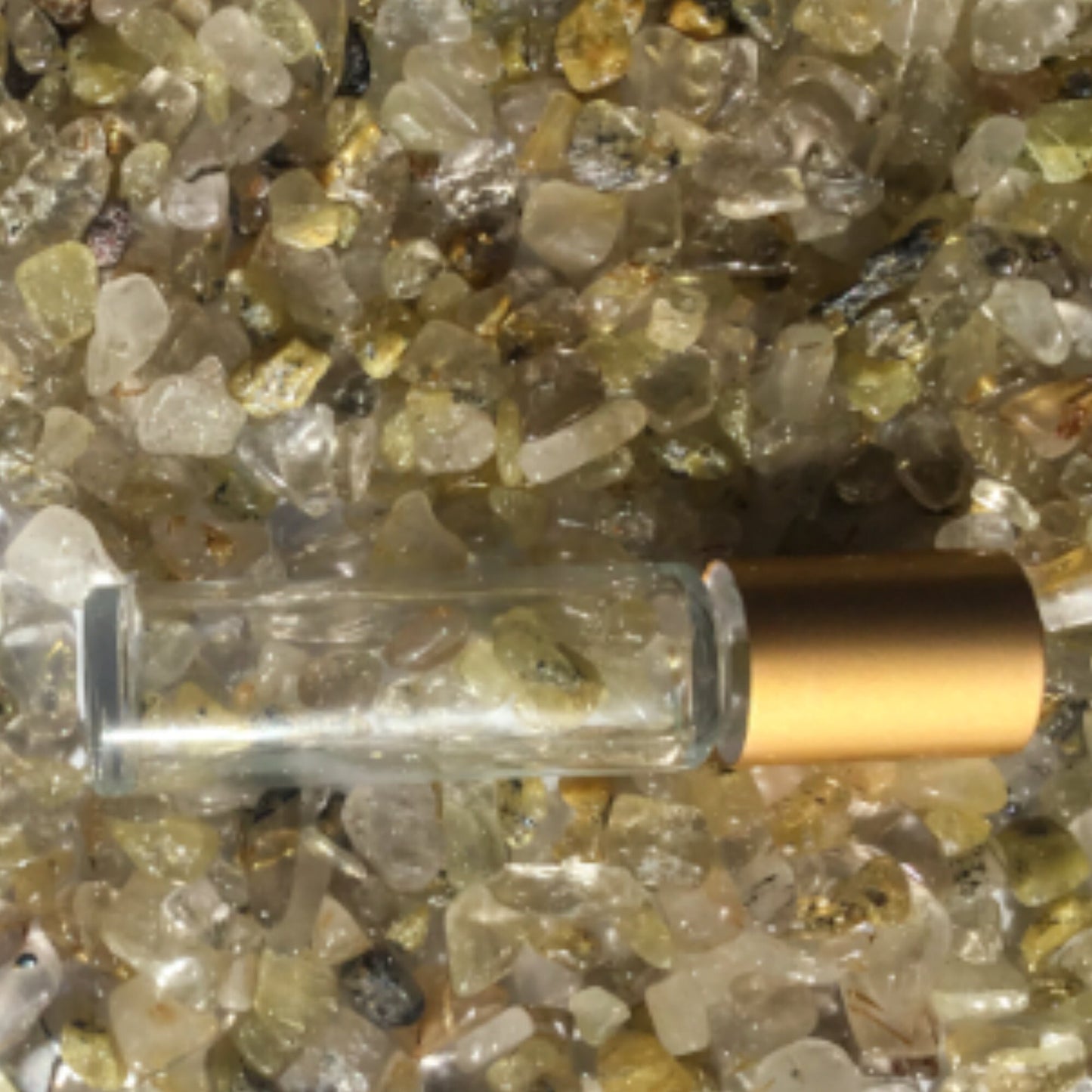 GOLD RUTILATED QUARTZ Chips - 5-9mm - 1, 2, 4, 8 oz - Crystal Chips - Gemstone Chips - Roller Bottle Chips - Healing Crystals - Arts & Craft