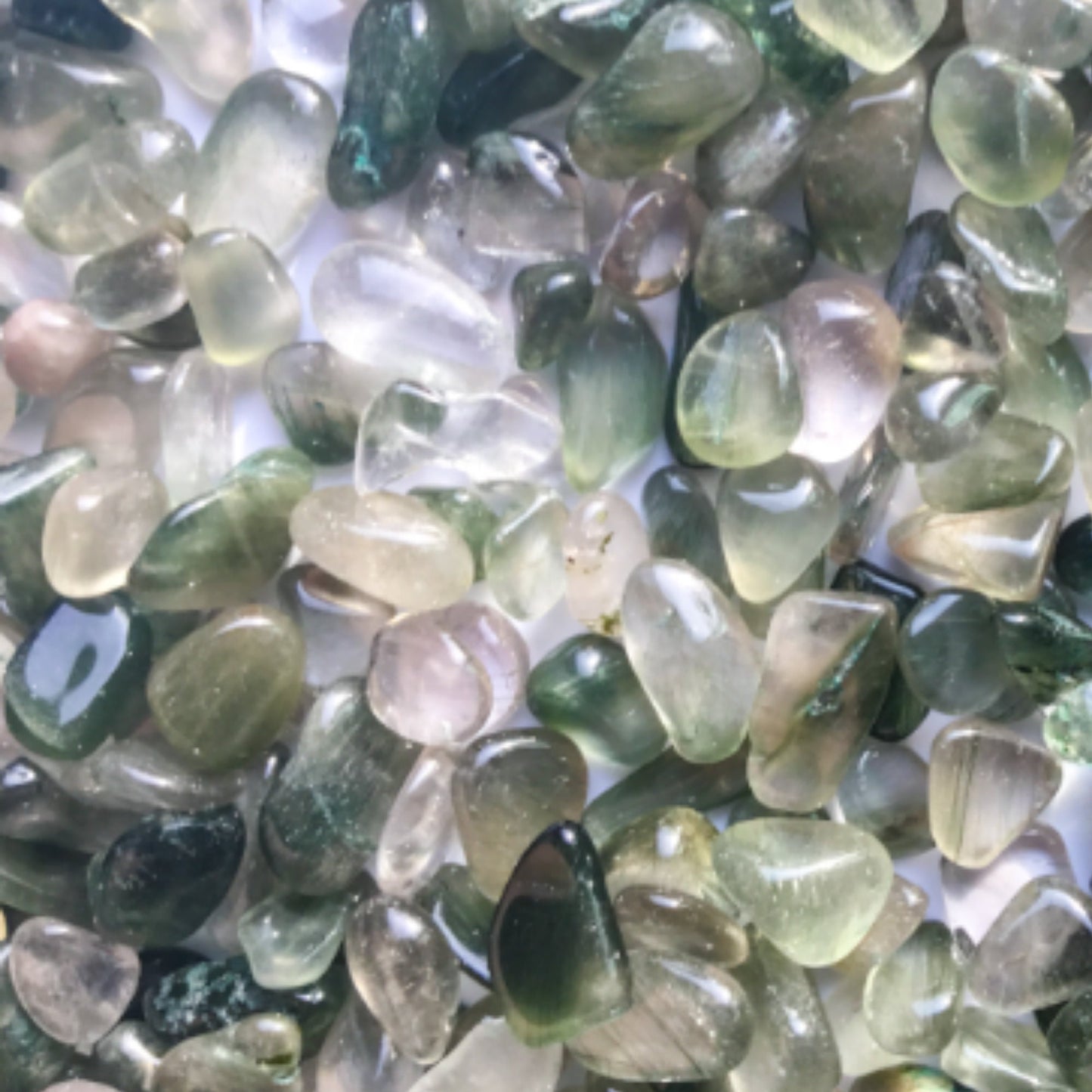 GREEN RUTILATED QUARTZ Chips - 5-7mm - 1, 2, 4, 8 oz Crystal Chips - Gemstone Chips - Roller Bottle Chips - Healing Crystals - Arts & Crafts