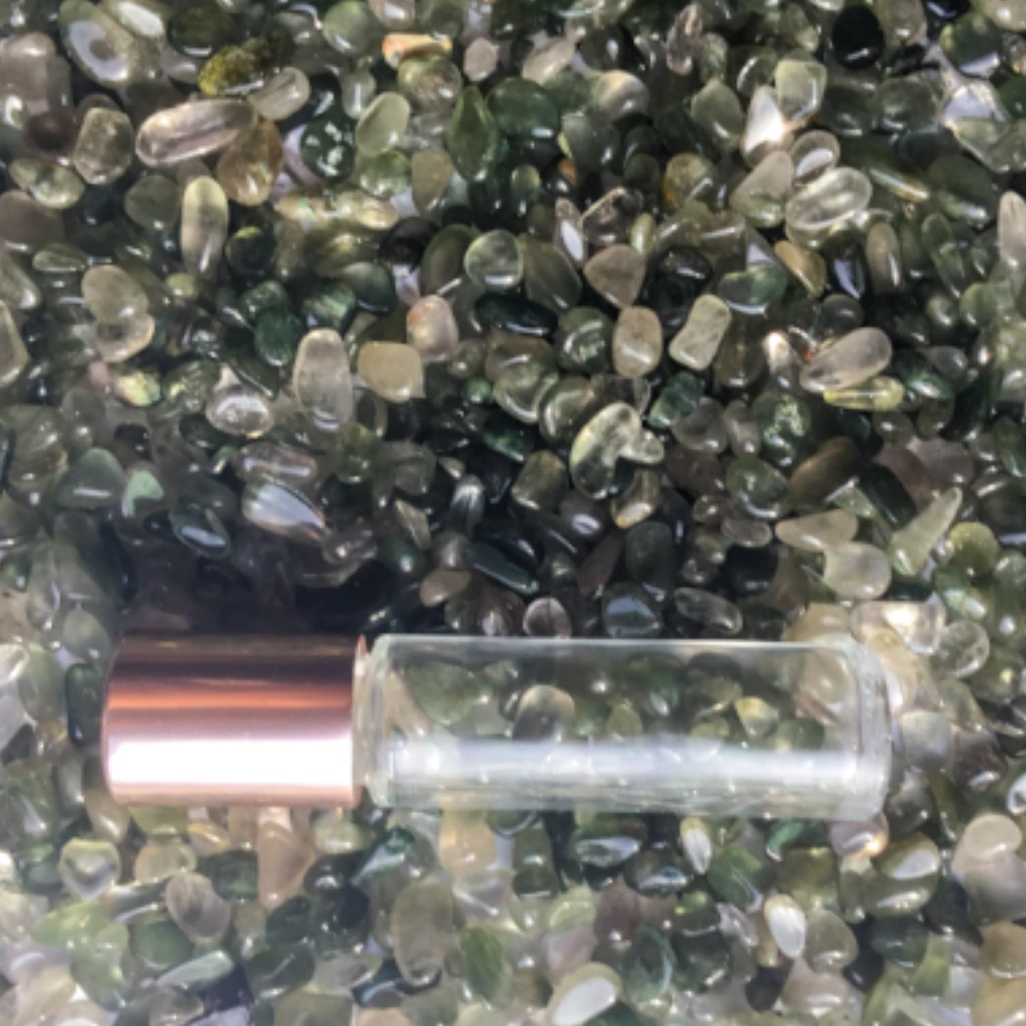 GREEN RUTILATED QUARTZ Chips - 5-7mm - 1, 2, 4, 8 oz Crystal Chips - Gemstone Chips - Roller Bottle Chips - Healing Crystals - Arts & Crafts