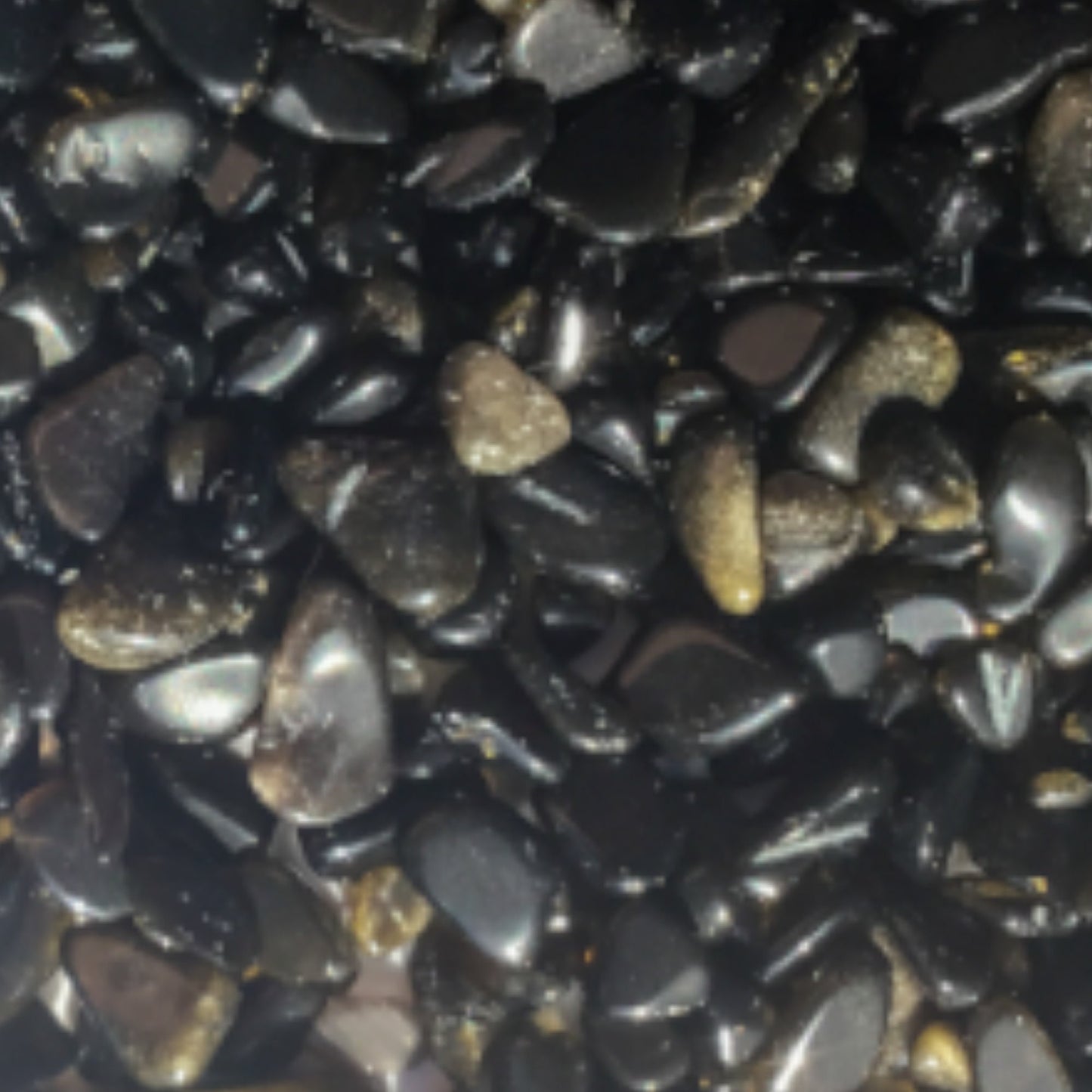 GOLDEN OBSIDIAN Chips - 5-9mm - 1, 2, 4, 8 oz - Gemstone Chips - Crystal Chips - Roller Bottle Chips - Healing Crystals - Art & Crafts