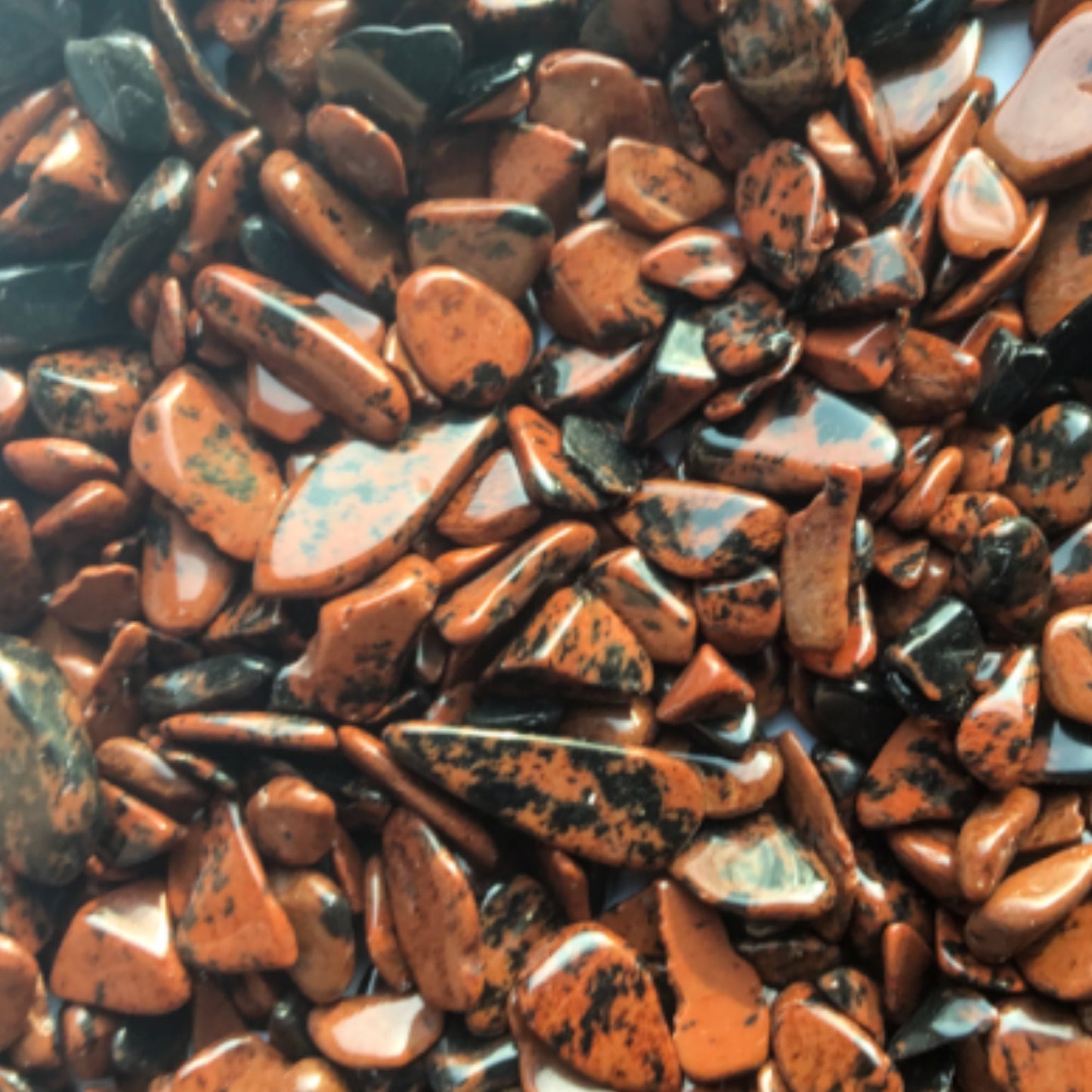 MAHOGANY OBSIDIAN Chips - 3-7mm - 1, 2, 4, 8 oz - Gemstone Chips - Crystal Chips - Roller Bottle Chips - Healing Crystals - Art & Crafts