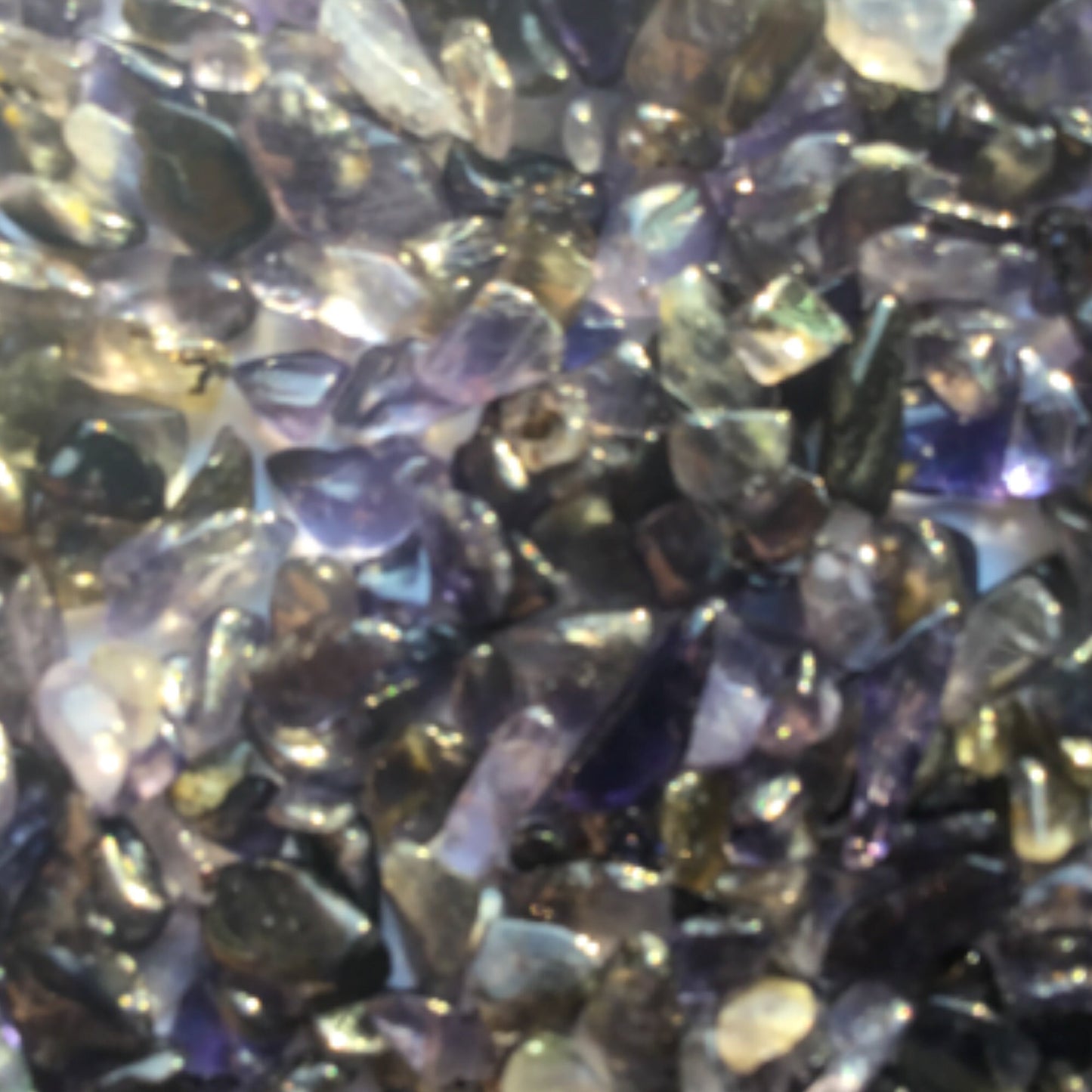 IOLITE (CORDIERITE) Chips -  5-7mm - 1, 2, 4, 8 oz - Crystal Chips - Gemstone Chips - Roller Bottle Chips  - Arts & Crafts