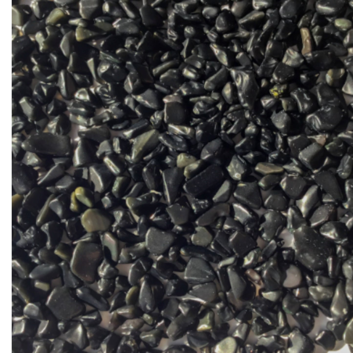 BLACK OBSIDIAN Chips - 3-7mm - 1, 2, 4, 8 oz - Gemstone Chips - Crystal Chips - Roller Bottle Chips - Healing Crystals - Arts & Crafts