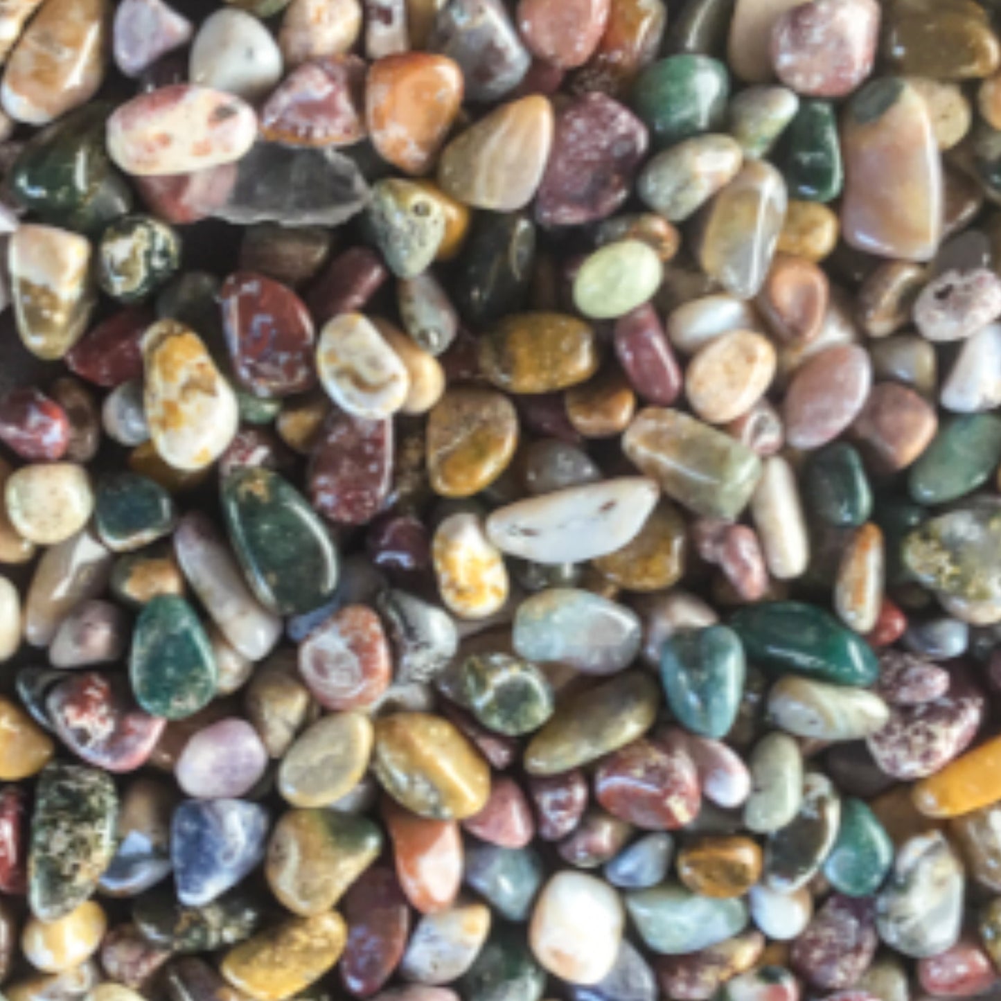 OCEAN JASPER Chips - 2 Sizes 3-5mm, 7-9mm - 1, 2, 4, 8 oz - Gemstone Chips - Crystal Chips - Roller Bottle Chips - Arts & Crafts