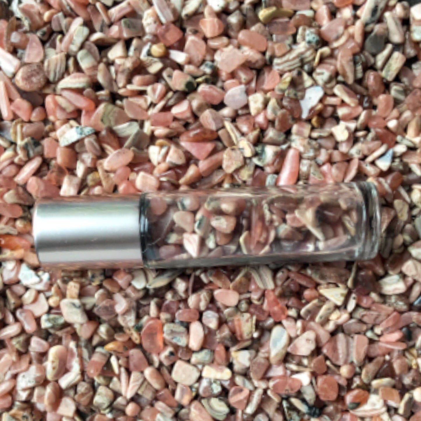 RHODOCHROSITE Chips - 3- 7mm - 1, 2, 4, 8 oz - Gemstone Chips - Crystal Chips - Roller Bottle Chips - Healing Crystals - Arts & Crafts