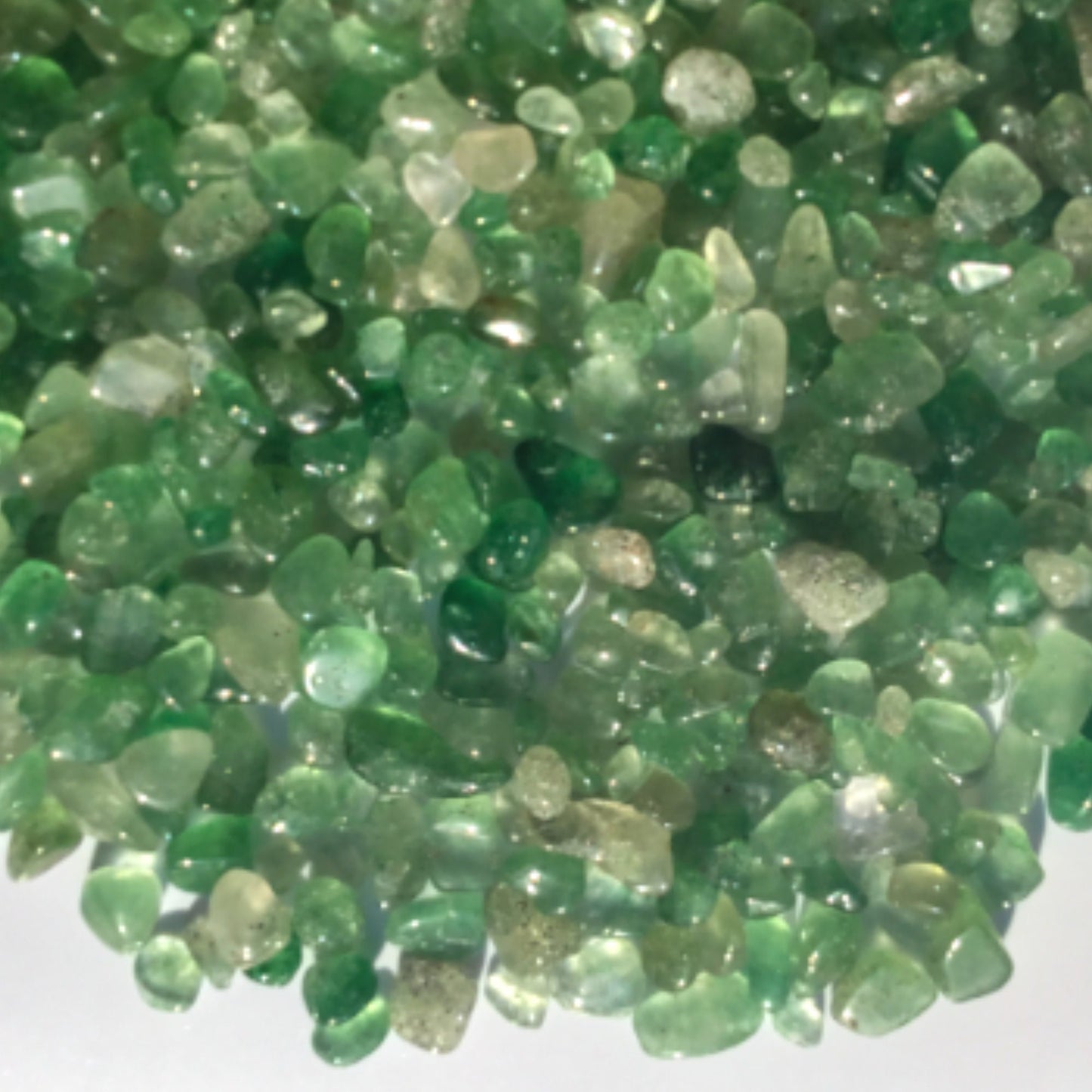 GREEN STRAWBERRY QUARTZ Chips - 3-7mm - 1, 2, 4, 8 oz Crystal Chips - Gemstone Chips - Roller Bottle Chips - Healing Crystals - Crafts