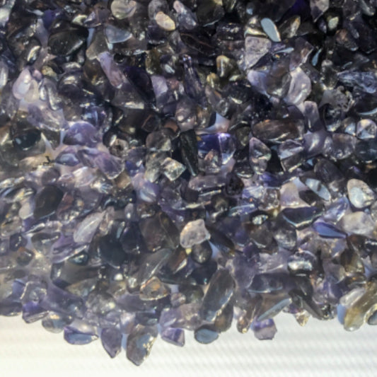 IOLITE (CORDIERITE) Chips -  5-7mm - 1, 2, 4, 8 oz - Crystal Chips - Gemstone Chips - Roller Bottle Chips  - Arts & Crafts