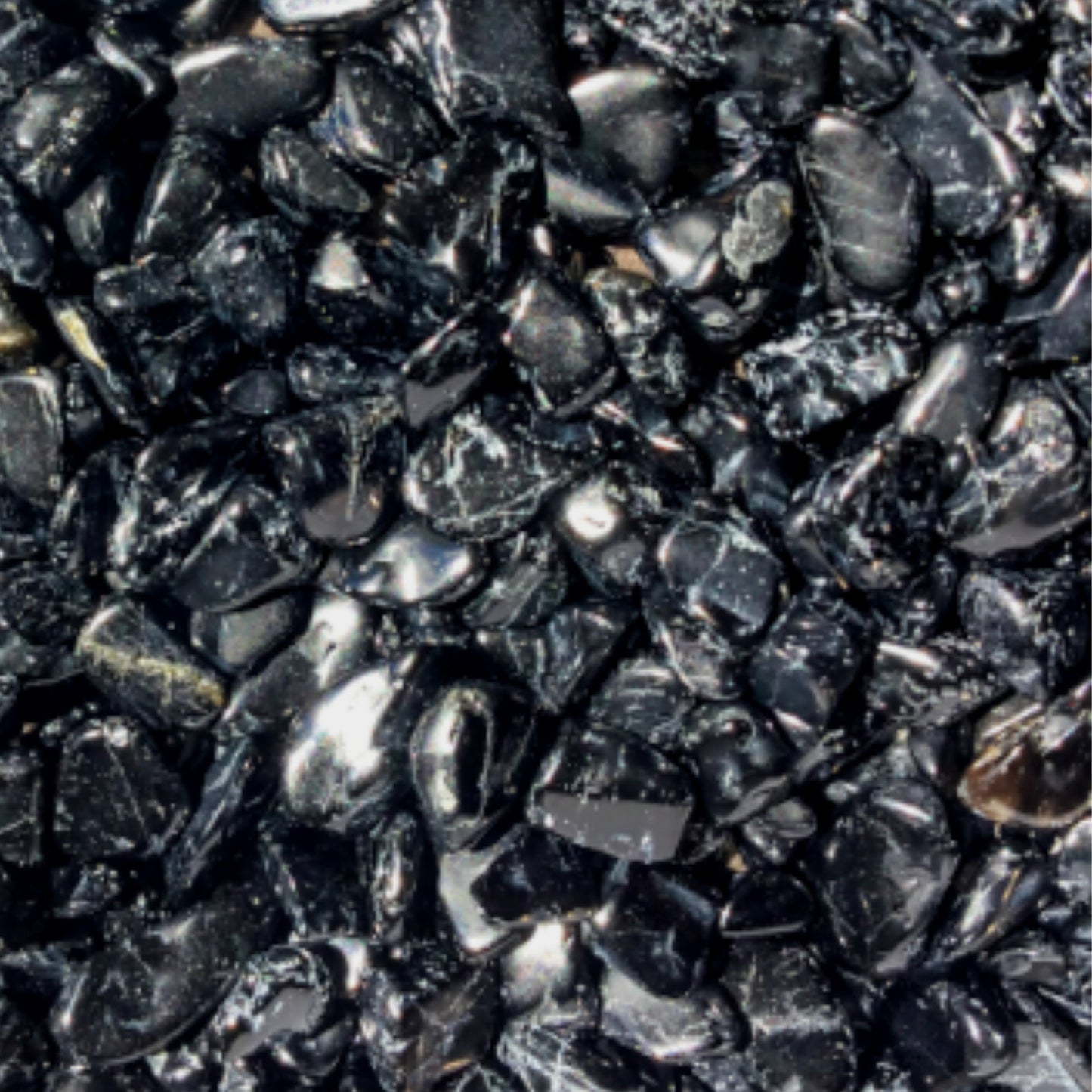 BLACK TOURMALINE Chips - 3-7mm - 1, 2, 4, 8 oz - Gemstone Chips - Crystal Chips - Roller Bottle Chips - Healing Crystals - Arts & Crafts