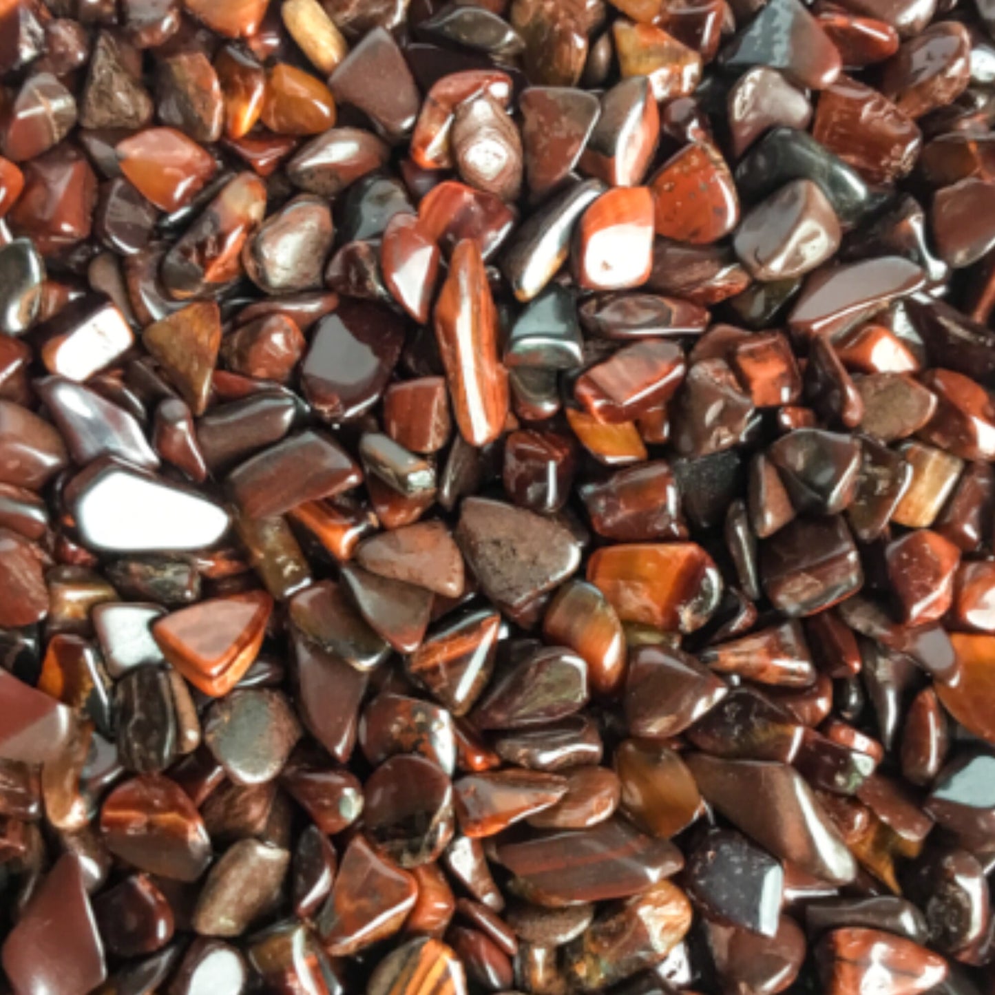 RED TIGER EYE Chips - 3mm - 9mm - 1 oz, 2 oz, 4 oz, 8 oz - Gemstone Chips - Crystal Chips - Roller Bottle Chips - Arts & Crafts