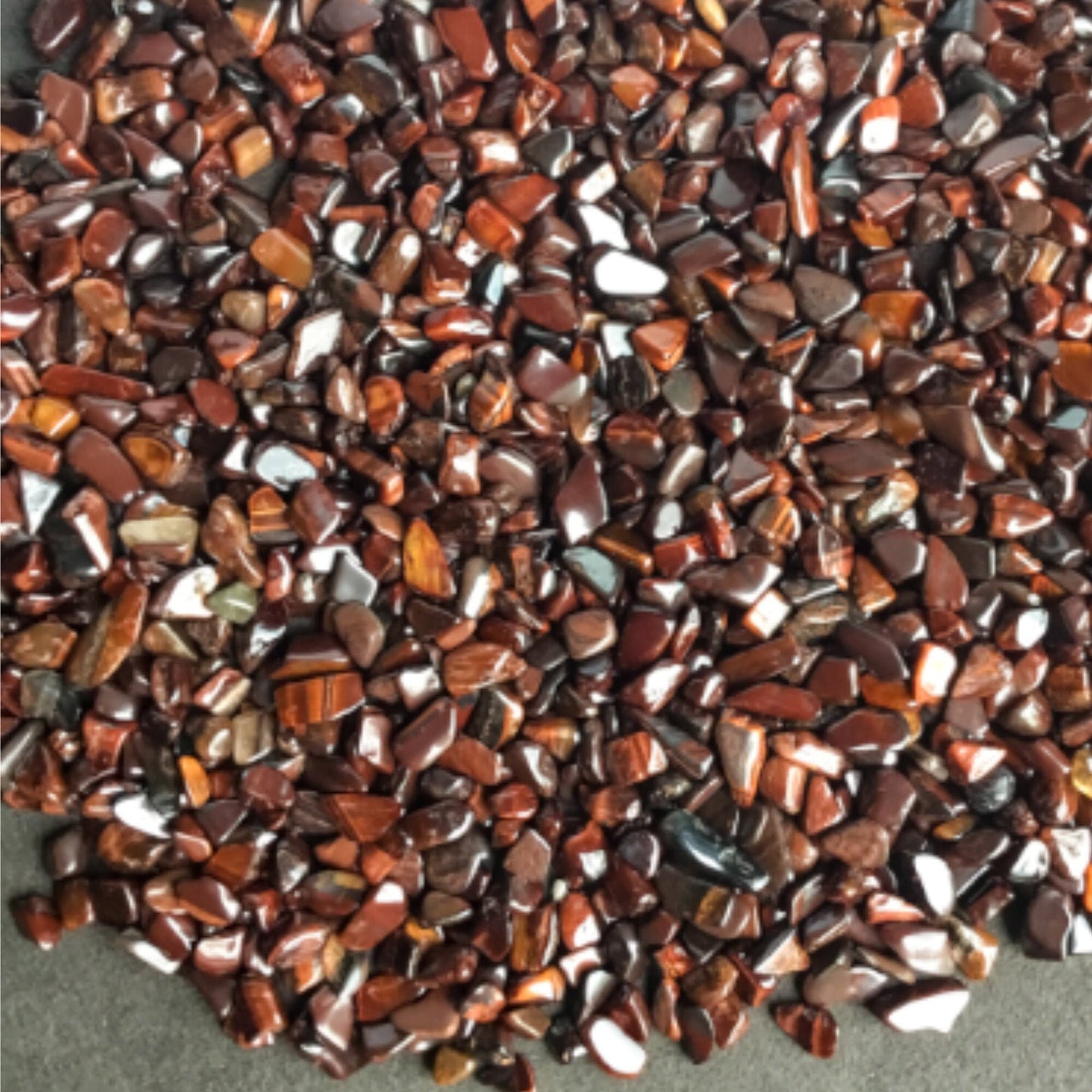 RED TIGER EYE Chips - 3mm - 9mm - 1 oz, 2 oz, 4 oz, 8 oz - Gemstone Chips - Crystal Chips - Roller Bottle Chips - Arts & Crafts