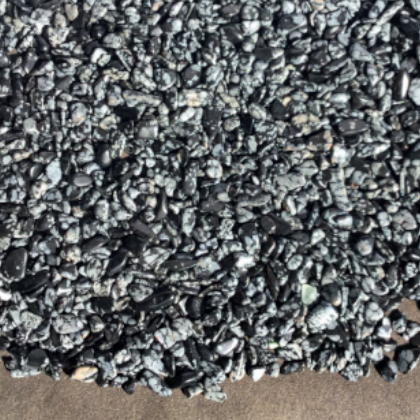 SNOWFLAKE OBSIDIAN Chips - 3-7mm - 1, 2, 4, 8 oz - Gemstone Chips - Crystal Chips - Roller Bottle Chips - Healing Crystals - Crafts