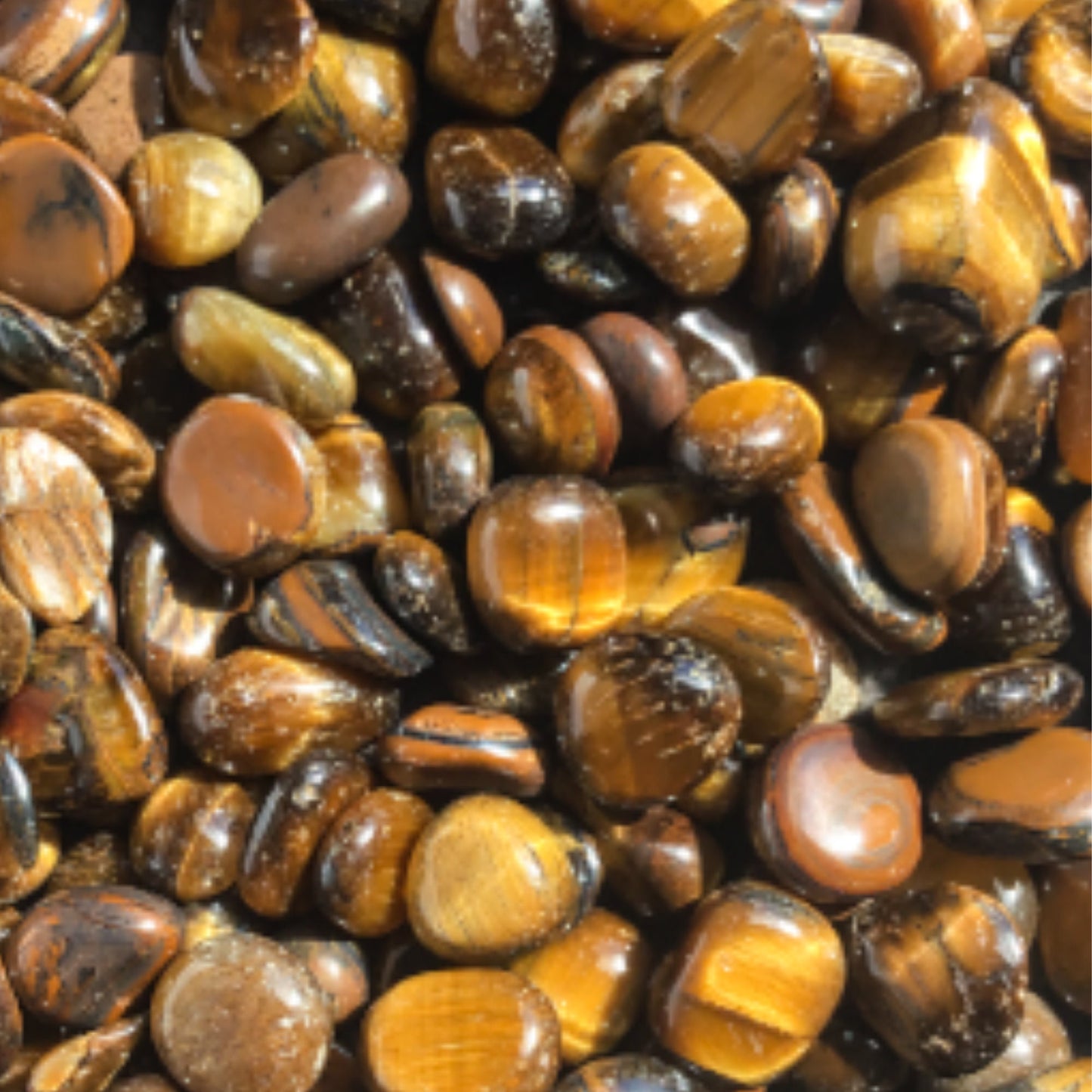 TIGER EYE Chips - 2 Sizes, 2 Shapes - 3-7mm, 5-9mm - 1, 2, 4, 8 oz - Gemstone Chips - Crystal Chips - Roller Bottle Chips - Arts & Crafts